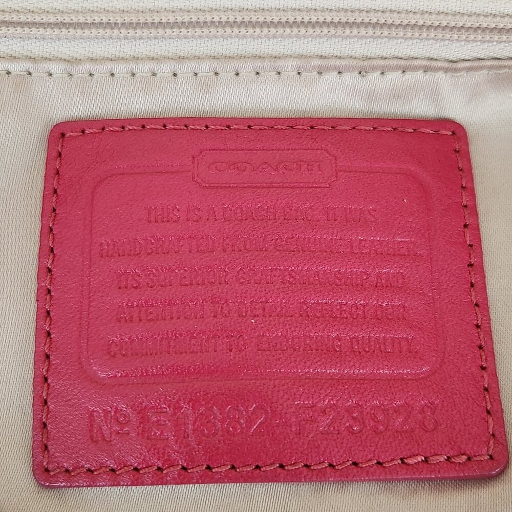 Euc Coach Ashley Gathering Pink Satchel Handbag Purse - Picture 16 of 16